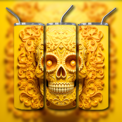Sugar Skull Tumbler