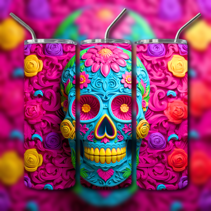 Sugar Skull Tumbler