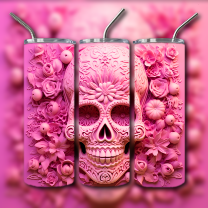 Sugar Skull Tumbler
