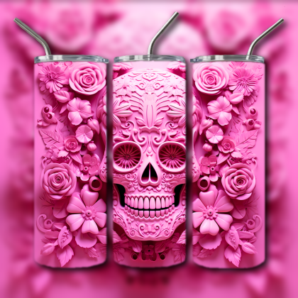 Sugar Skull Tumbler