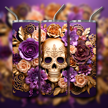 Sugar Skull Tumbler