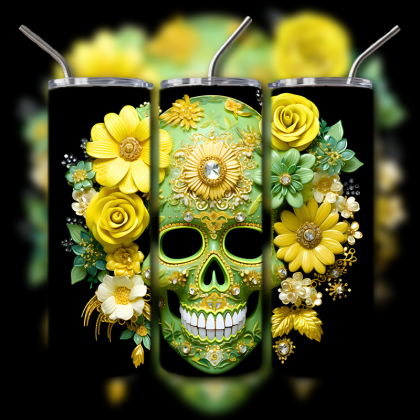Sugar Skull Tumbler