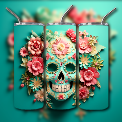 Sugar Skull Tumbler