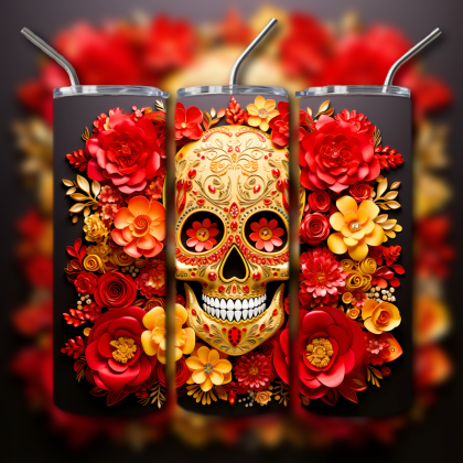 Sugar Skull Tumbler