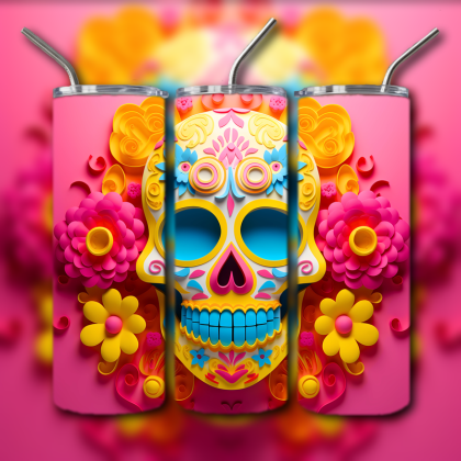 Sugar Skull Tumbler