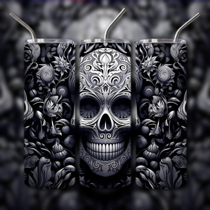 Sugar Skull Tumbler