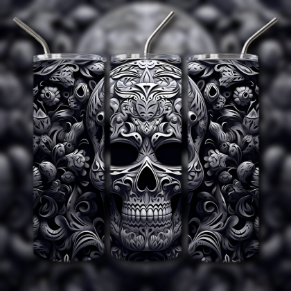 Sugar Skull Tumbler