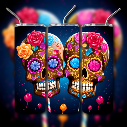 Sugar Skull Tumbler
