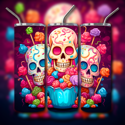 Sugar Skull Tumbler