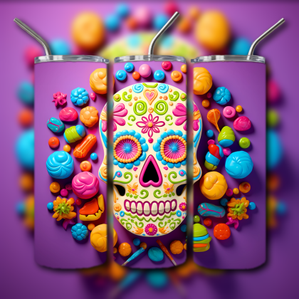 Sugar Skull Tumbler