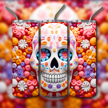 Sugar Skull Tumbler