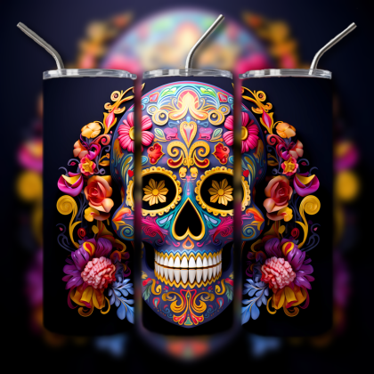 Sugar Skull Tumbler