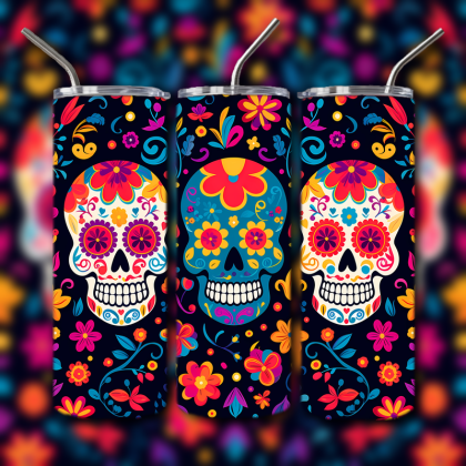 Sugar Skull Tumbler
