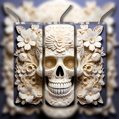 Sugar Skull Tumbler