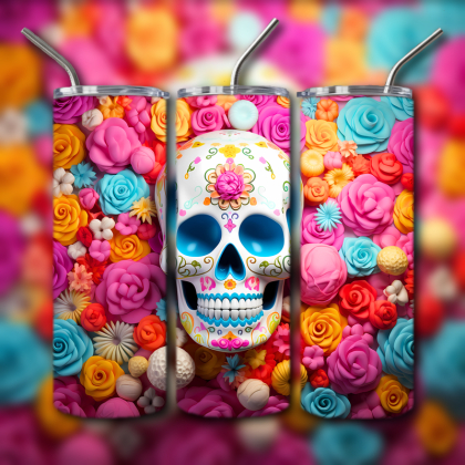 Sugar Skull Tumbler