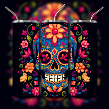 Sugar Skull Tumbler