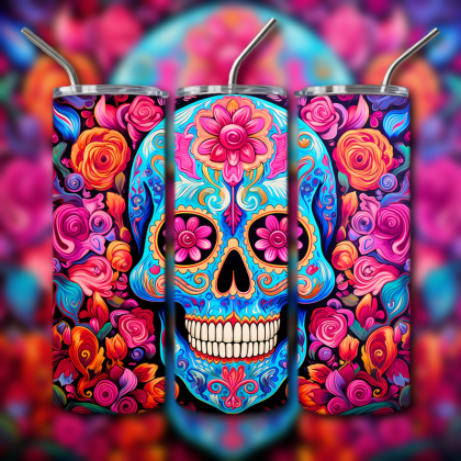 Sugar Skull Tumbler