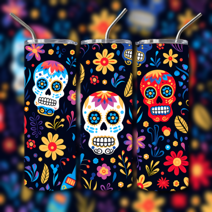 Sugar Skull Tumbler