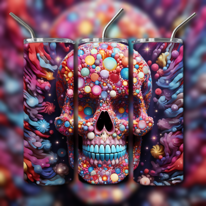 Sugar Skull Tumbler