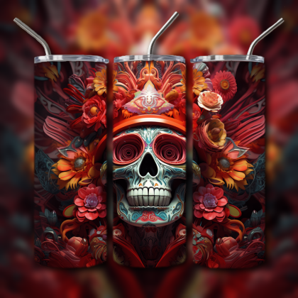 Sugar Skull Tumbler