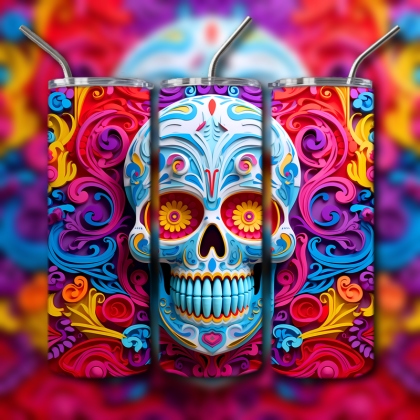 Sugar Skull Tumbler