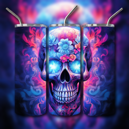 Sugar Skull Tumbler