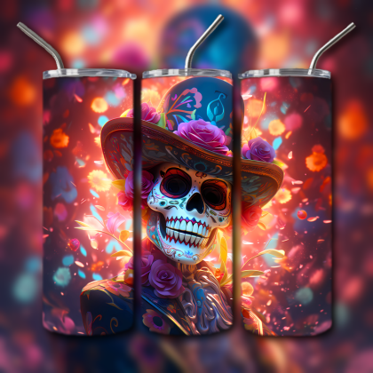 Sugar Skull Tumbler