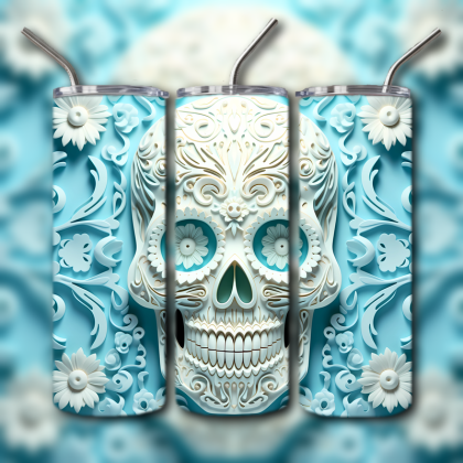 Sugar Skull Tumbler