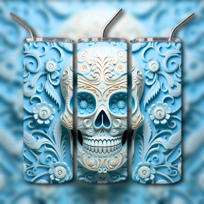Sugar Skull Tumbler