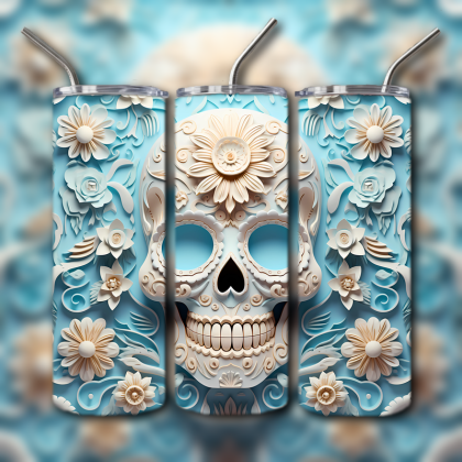Sugar Skull Tumbler